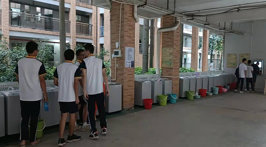 好評續(xù)單！江門一中學(xué)校持續(xù)追加共享洗衣機！