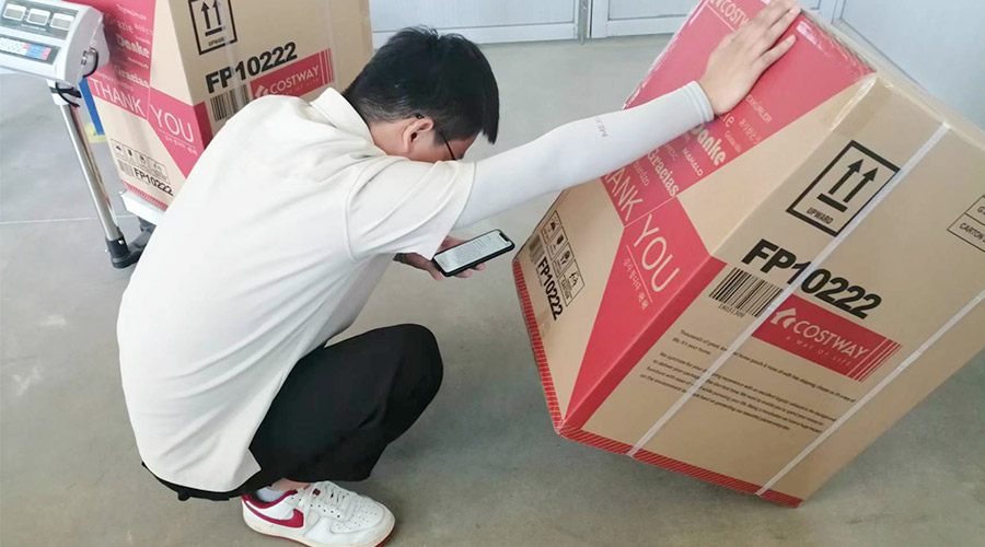 實(shí)況直擊！客戶北美COSTWAY開(kāi)展衣物烘干機(jī)驗(yàn)貨